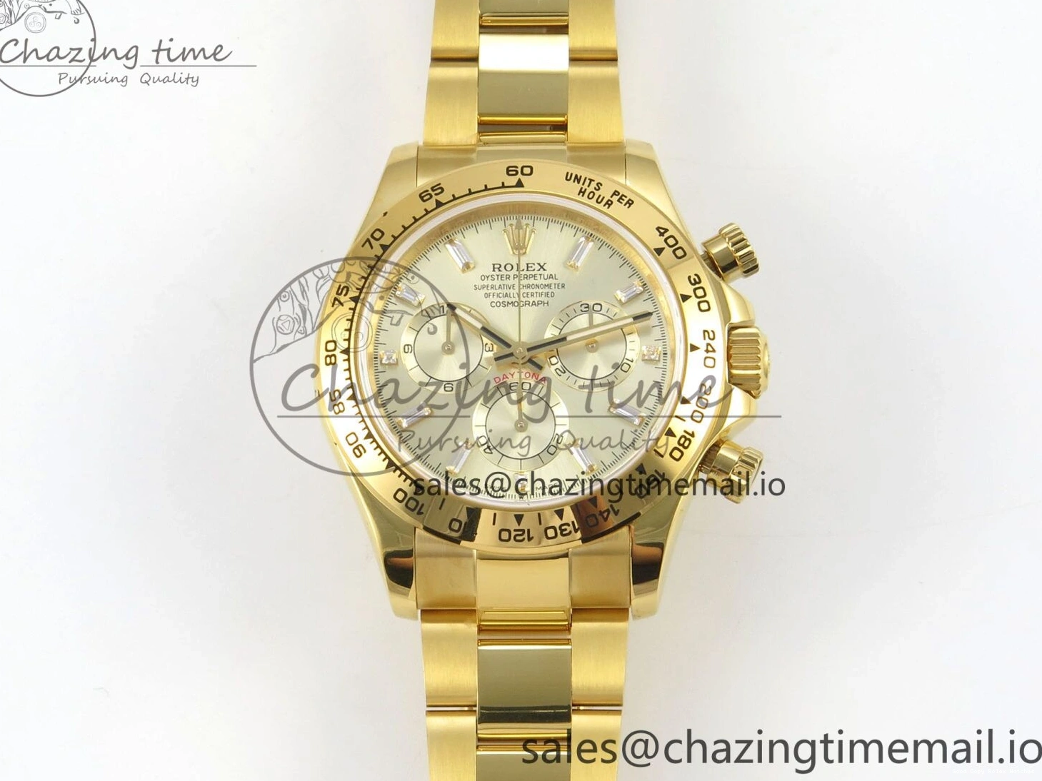 AAA Replica Watches Edition 126508 (Gain Casual Best SH4131 1:1 Weight) 305 Crystal On Dial Bracelet V6 Markers YG YG QF Daytona YG 1219